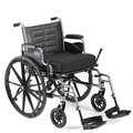 Nutrione 24 x 18 in. Tracer IV Wheelchair with Desk-Length Arms - Silver Vein NU1363789